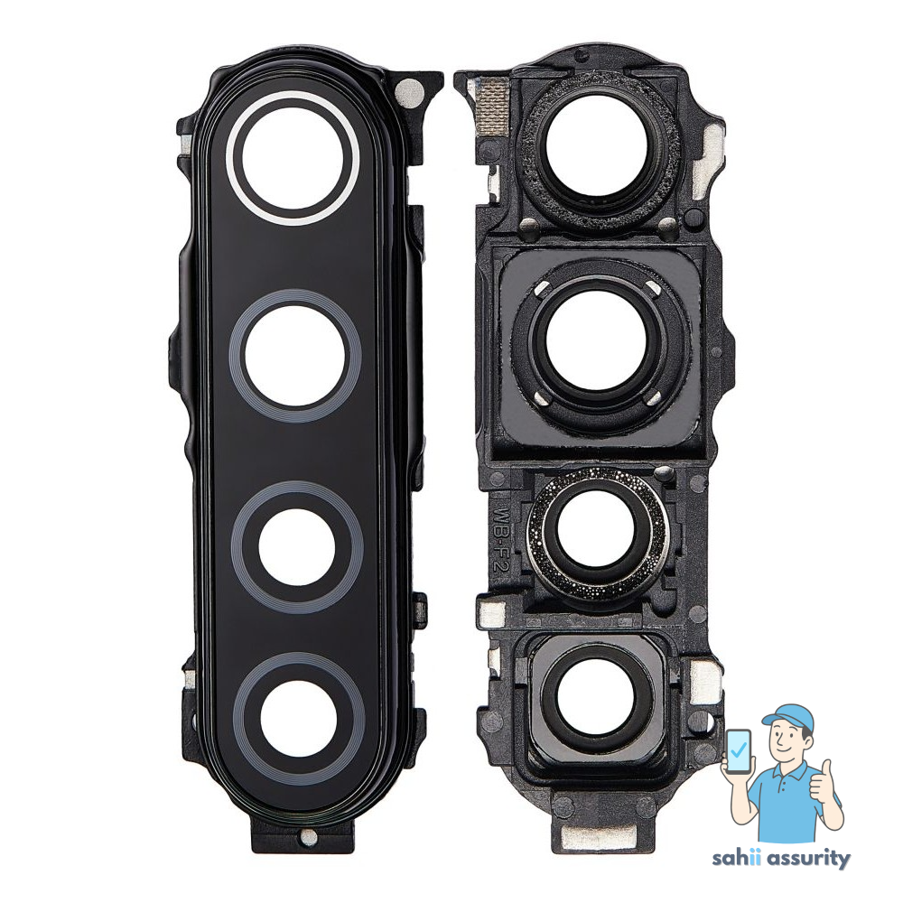 Camera Lens Glass with Frame for Xiaomi Redmi Note 8 Black